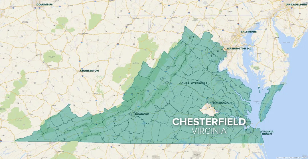 Chesterfield-Location-Virginia